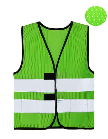 Mesh Safety Vest for Children Korfu — Neon Green