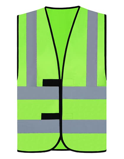 Hi-Vis Safety Vest With 4 Reflective Stripes Hannover — Neon Green