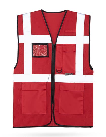 Mesh Multifunctional Vest Larisa — Red