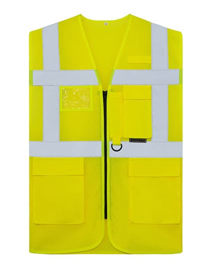 Mesh Multifunctional Vest Larisa — Signal Yellow