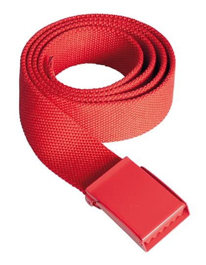 Trendy Promotional Belt Basel — Red