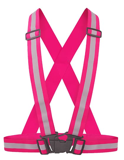 Elastic Hi-Vis Body Belt Prague — Pink