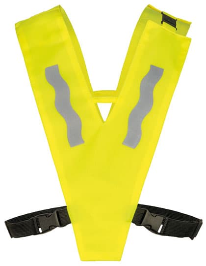 Kids´ Hi-Vis Safety Collar Haiti With Safety Clasp — Signal Yellow