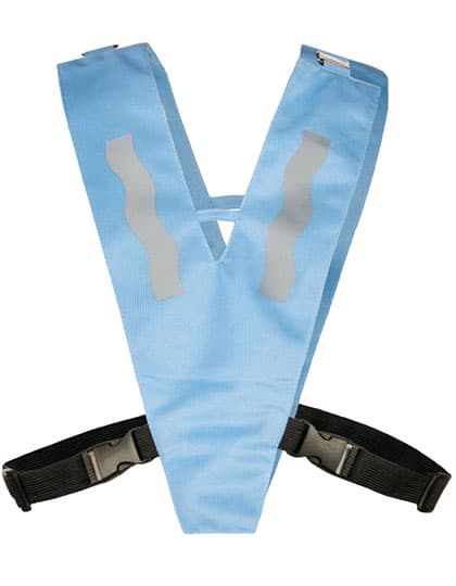 Kids´ Hi-Vis Safety Collar Haiti With Safety Clasp — Sky Blue