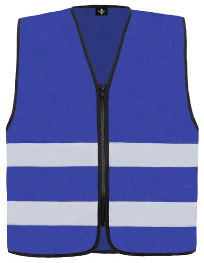 Hi-Vis Safety Vest Cologne With Front Zipper — Royal Blue