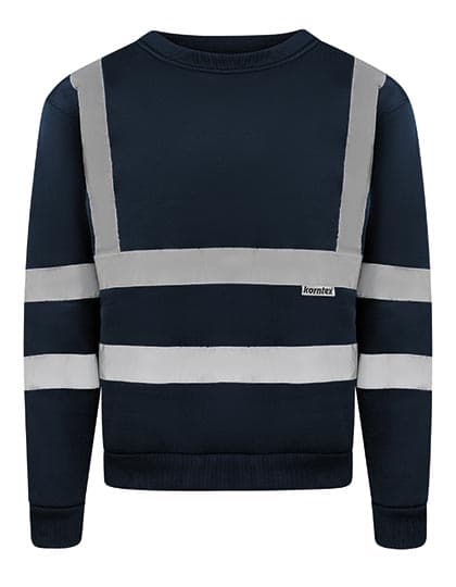 Hi-Vis Workwear Sweatshirt Limerick — Navy