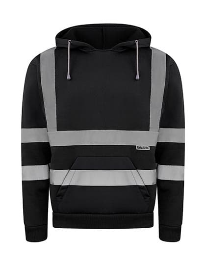 Hi-Vis Workwear Hoody Cork — Black