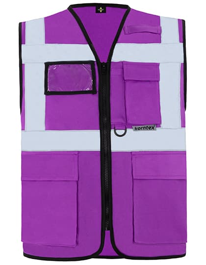 Executive Multifunctional Safety Vest Berlin — Violett