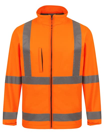 Hi-Vis Safety Softshell Jacket Turku — Signal Orange