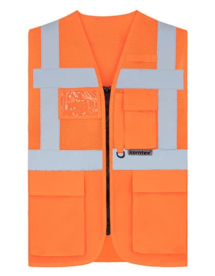 Multifunctional Hi-Vis Mesh-Vest Athens — Signal Orange