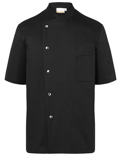 Kochjacke Gustav — Black (ca. Pantone 419C)