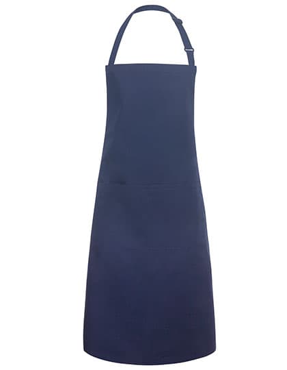 Latzschürze Basic mit Tasche und Schnalle — Navy (ca. Pantone 533C)