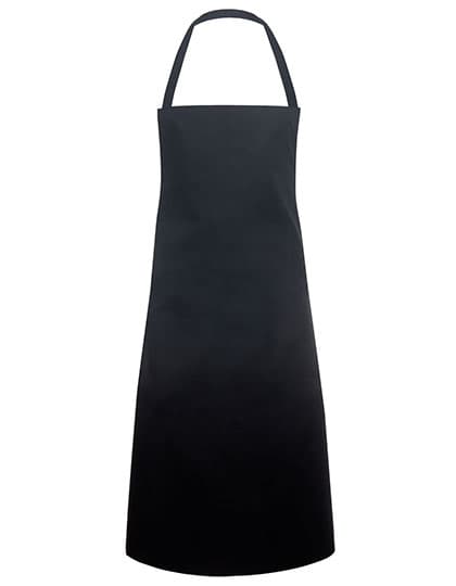 Basic Latzschürze — Black (ca. Pantone 419C)
