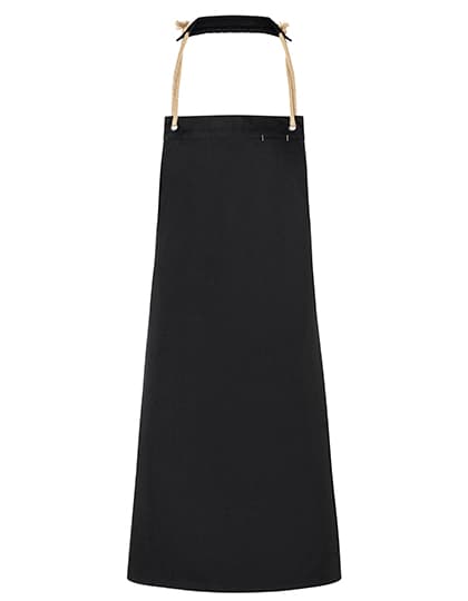 Latzschürze New-Nature — Black (ca. Pantone 419C)