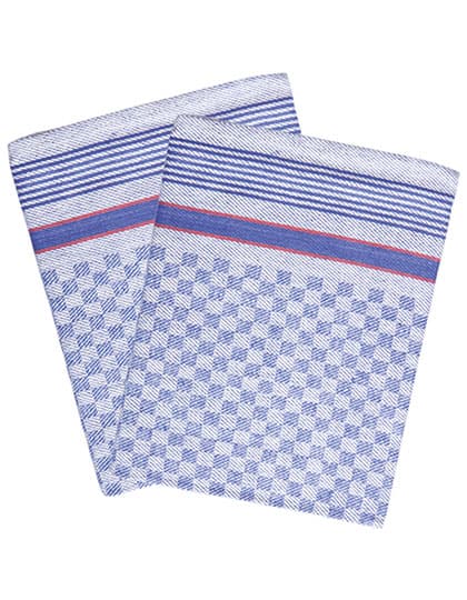 Grubentuch (10-er Pack) — Blue (checked)