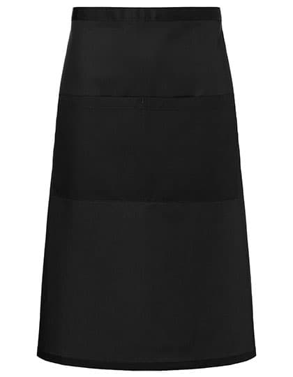 Bistroschürze Basic mit Tasche — Black (ca. Pantone 419C)