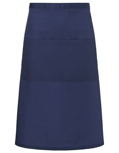 Bistroschürze Basic mit Tasche — Navy (ca. Pantone 533C)