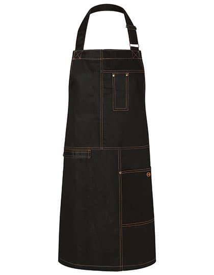 Latzschürze Urban Casual-Style — Black (ca. Pantone 419C)