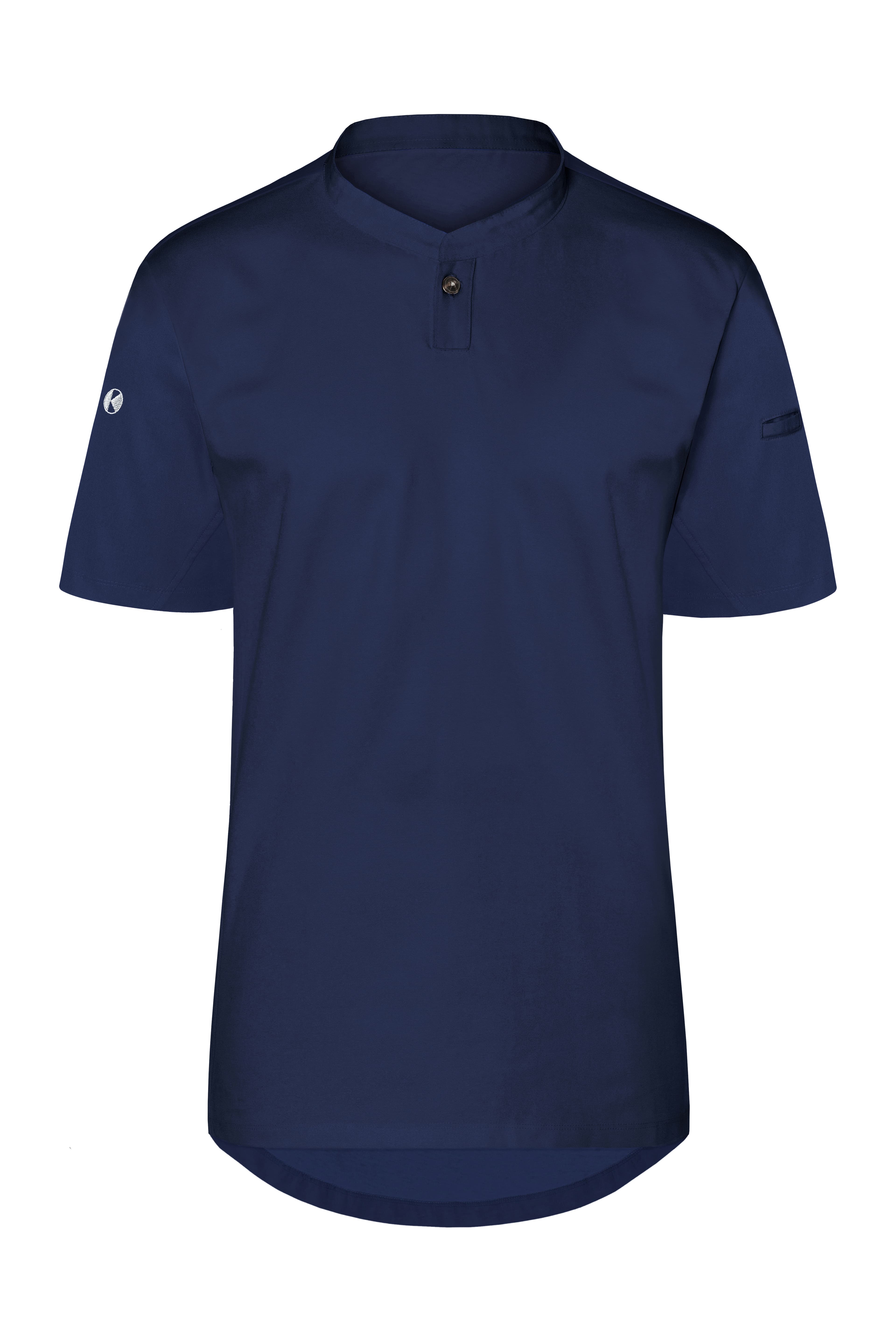 Kurzarm Damen-Arbeitsshirt Performance — Navy (ca. Pantone 533C)