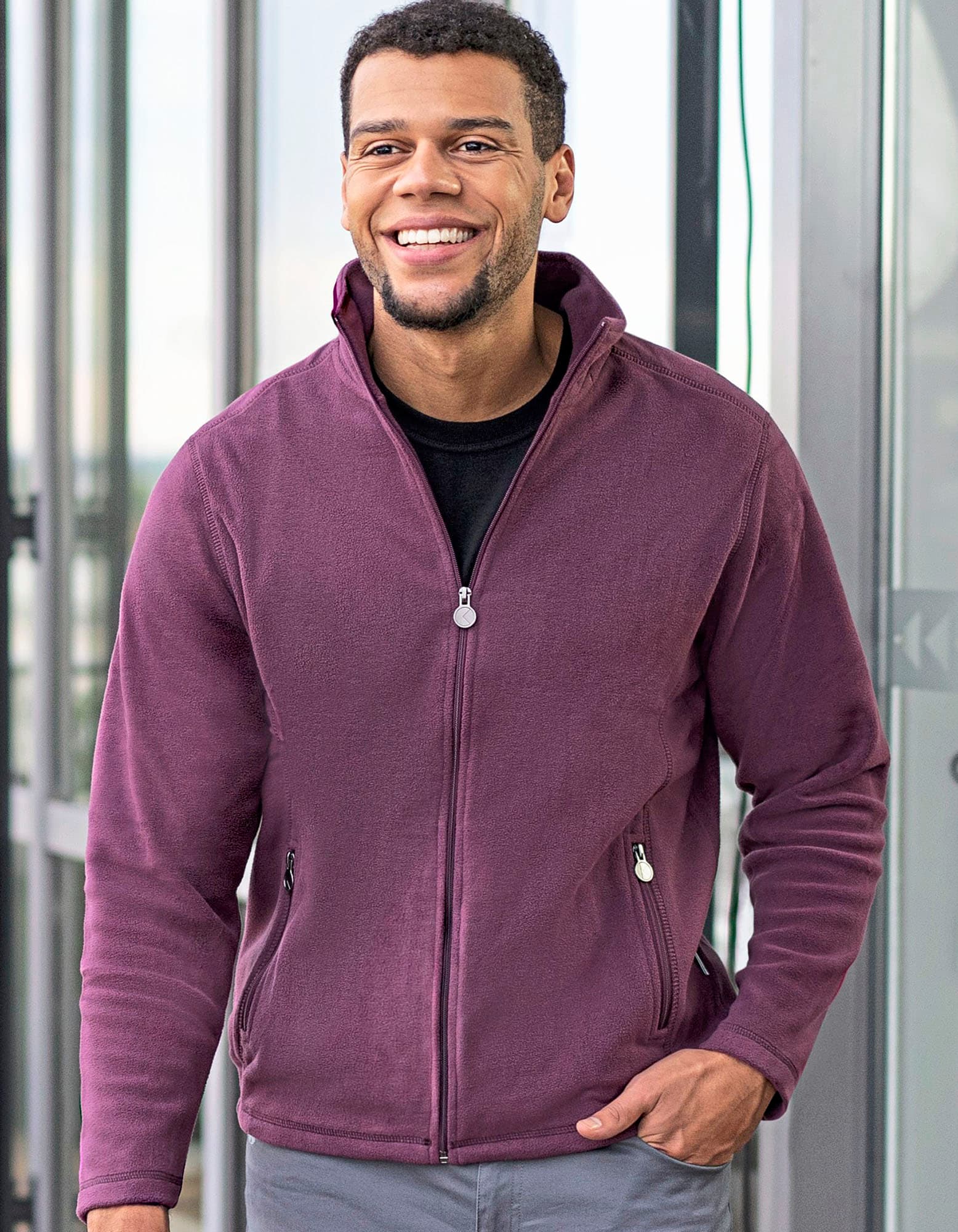 Herren Workwear Fleecejacke Warm-Up