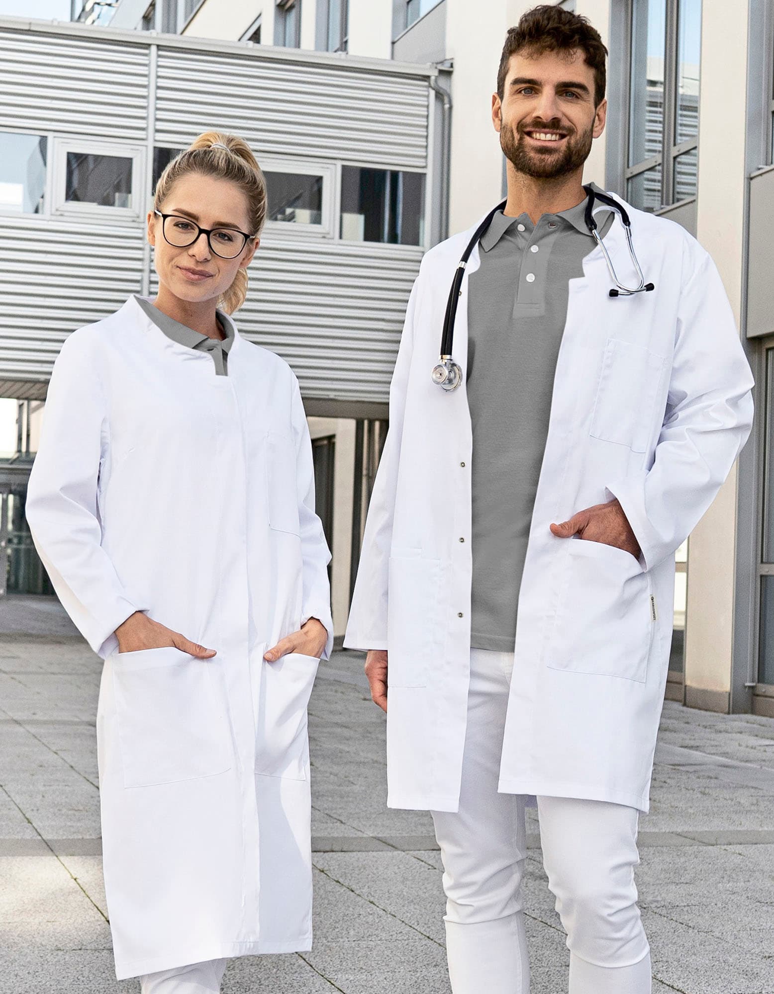 Damenkittel Modern-Shape Stehkragen