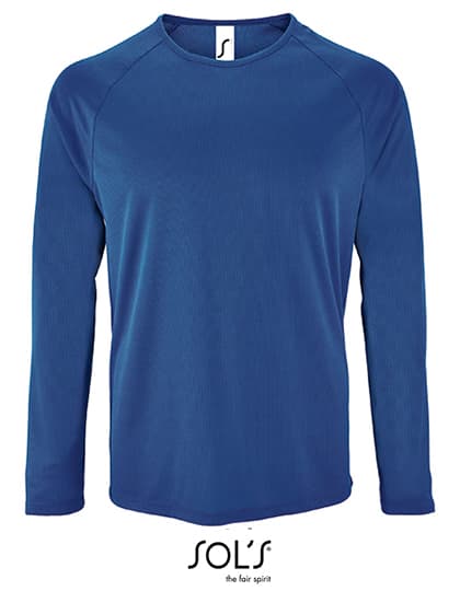 Men´s Long Sleeve Sports T-Shirt Sporty — Royal Blue 241