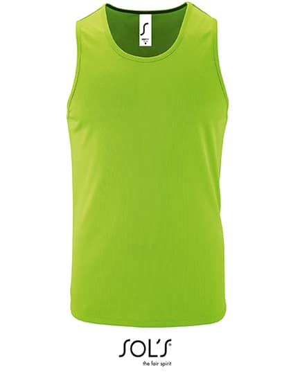 Men´s Sports Tank Top Sporty — Neon Green