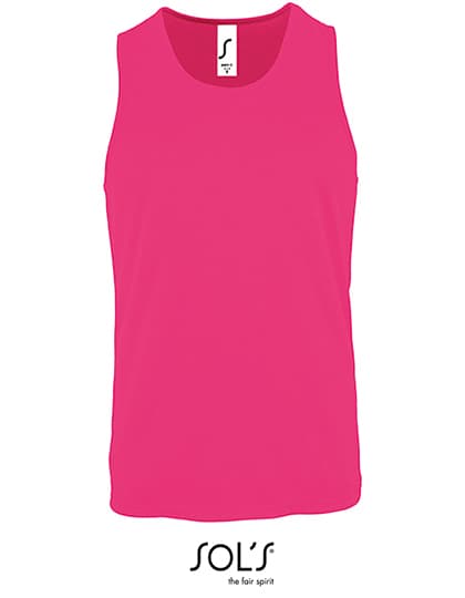Men´s Sports Tank Top Sporty — Neon Pink