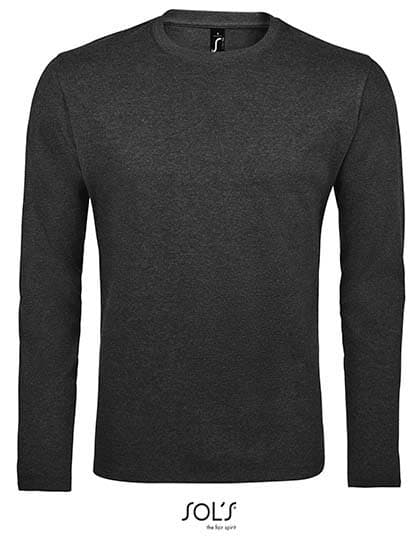 Men´s Long Sleeve T-Shirt Imperial — Charcoal Melange
