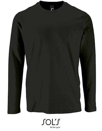 Men´s Long Sleeve T-Shirt Imperial — Deep Black