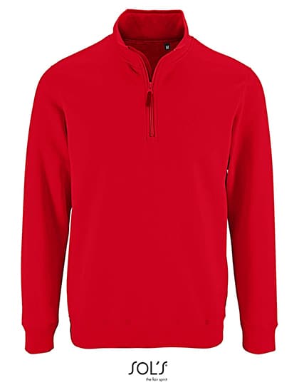 Men´s Zip High Collar Sweatshirt Stan — Red