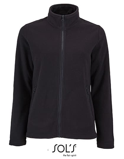 Women´s Plain Fleece Jacket Norman — Black