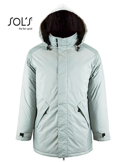 Unisex Jacket With Padded Lining Robyn — Metal Grey