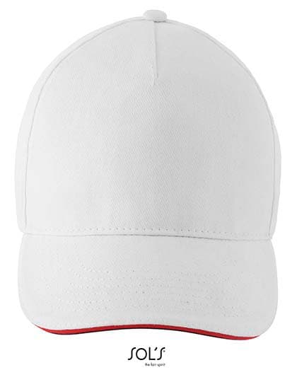 Unisex Contrast Three-Colour Cap Longchamp — White
