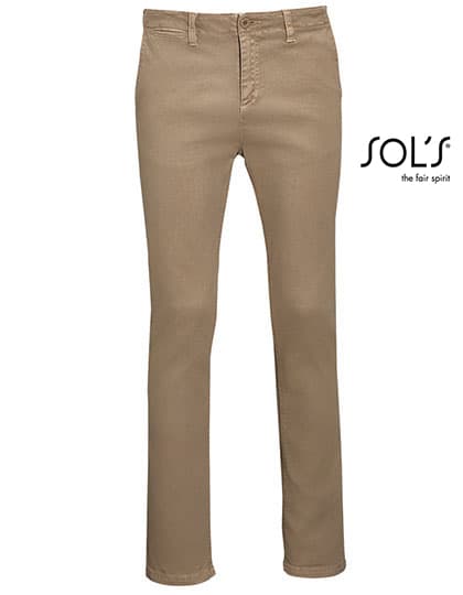 Men´s Chino Trousers Jules - Length 35 — Chestnut