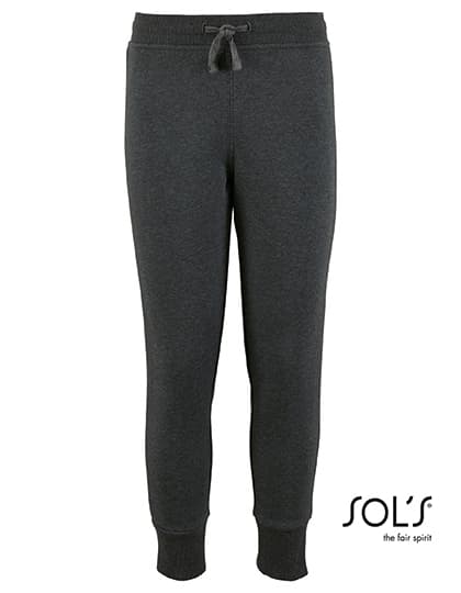 Kids´ Slim Fit Jogging Pants Jake — Charcoal Melange