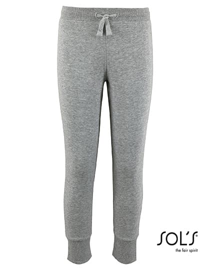 Kids´ Slim Fit Jogging Pants Jake — Grey Melange