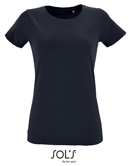 Women´s Round Neck Fitted T-Shirt Regent — French Navy