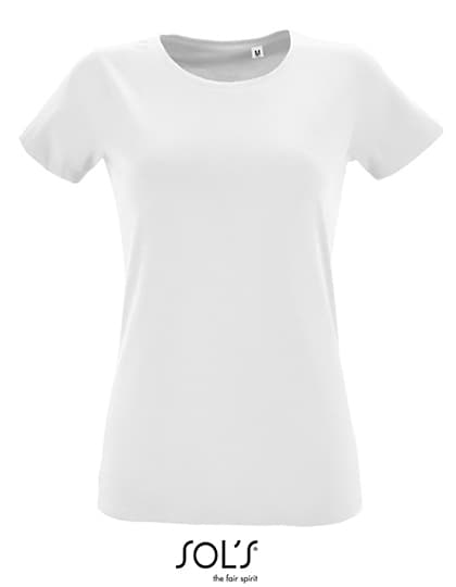 Women´s Round Neck Fitted T-Shirt Regent — White