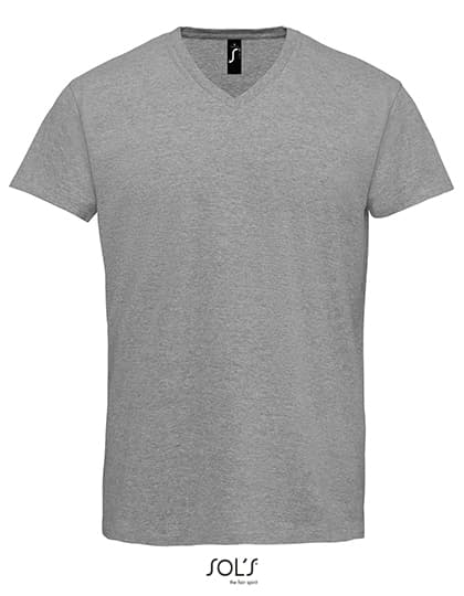 Men´s Imperial V-Neck T-Shirt — Grey Melange