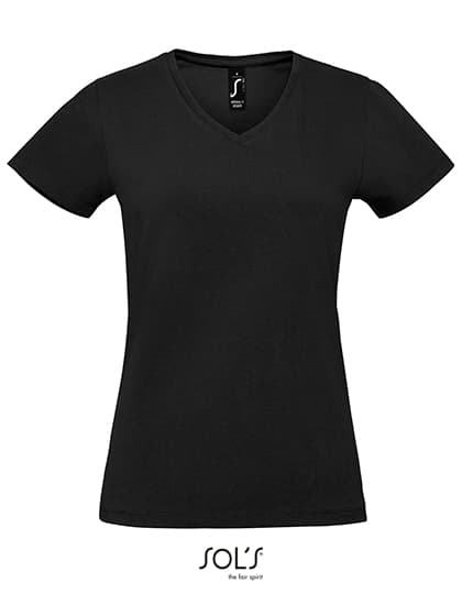 Women´s Imperial V-Neck T-Shirt — Deep Black