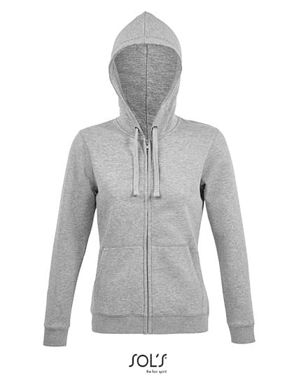 Women´s Zip Hoodie Spike — Heather Grey Melange