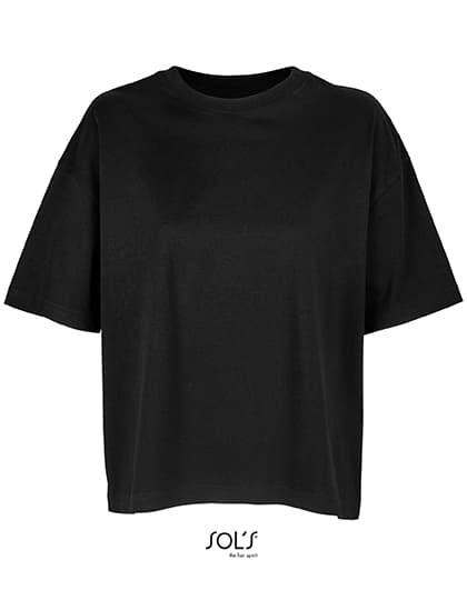 Women´s Boxy Oversized T-Shirt — Deep Black
