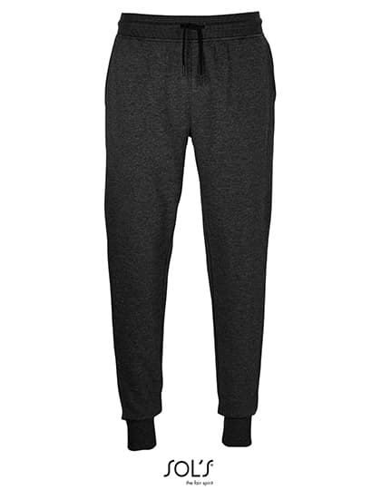 Unisex Jumbo Fleece Jog Pants — Charcoal Melange