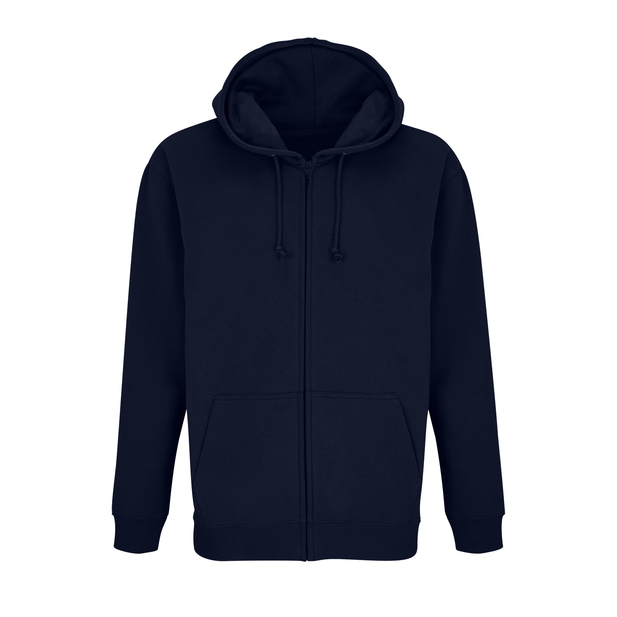 Unisex Full-Zip Hoodie Carter — French Navy