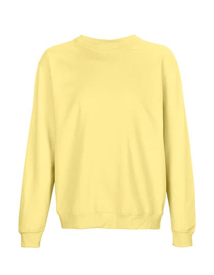 Unisex Columbia Crew Neck Sweatshirt — Light Yellow