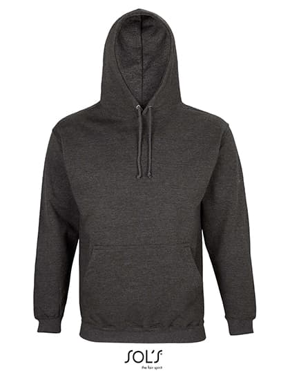 Unisex Condor Hooded Sweatshirt — Charcoal Melange