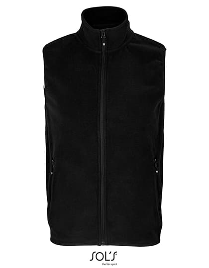 Unisex Factor Zipped Fleece Bodywarmer — Black
