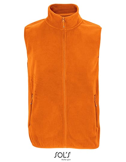 Unisex Factor Zipped Fleece Bodywarmer — Orange