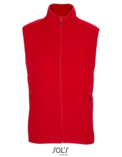 Unisex Factor Zipped Fleece Bodywarmer — Red